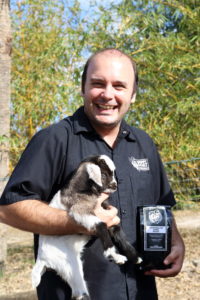 Brian Abernathy, master roaster, Grumpy Goat Coffee
