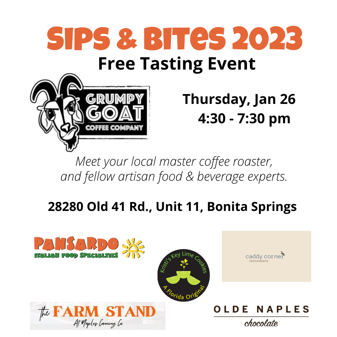 Grumpy Goat Coffee Hosts Sips and Bites Tasting Event with Local Food and Beverage Artisans