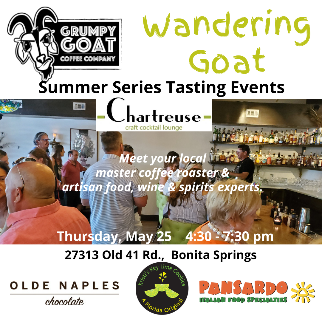 Grumpy Goat Coffee relaunches Wandering Goat summer series of tasting events