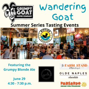 Grumpy Goat Coffee JUNE 2023 Tasting Event at Riptide Brewing