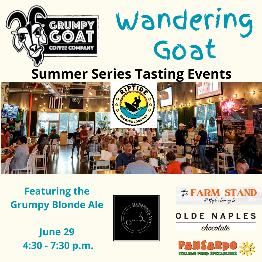 Wandering Goat tasting event at Riptide Brewing in Bonita Springs