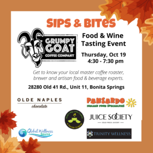 Grumpy Goat Coffee tasting event October 19, 2023