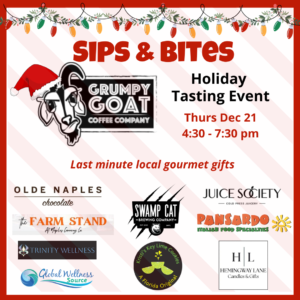 grumpy goat coffee holiday tasting event