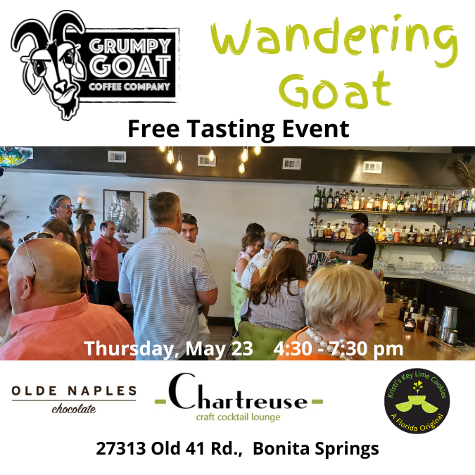 Grumpy Goat Coffee 2024 Wandering Goat summer series of tasting events