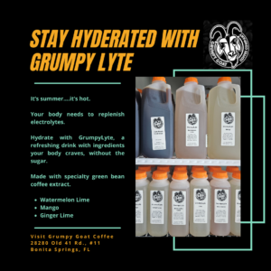 green bean extract hydration drink by grumpy goat Chlorogenic acid in coffee