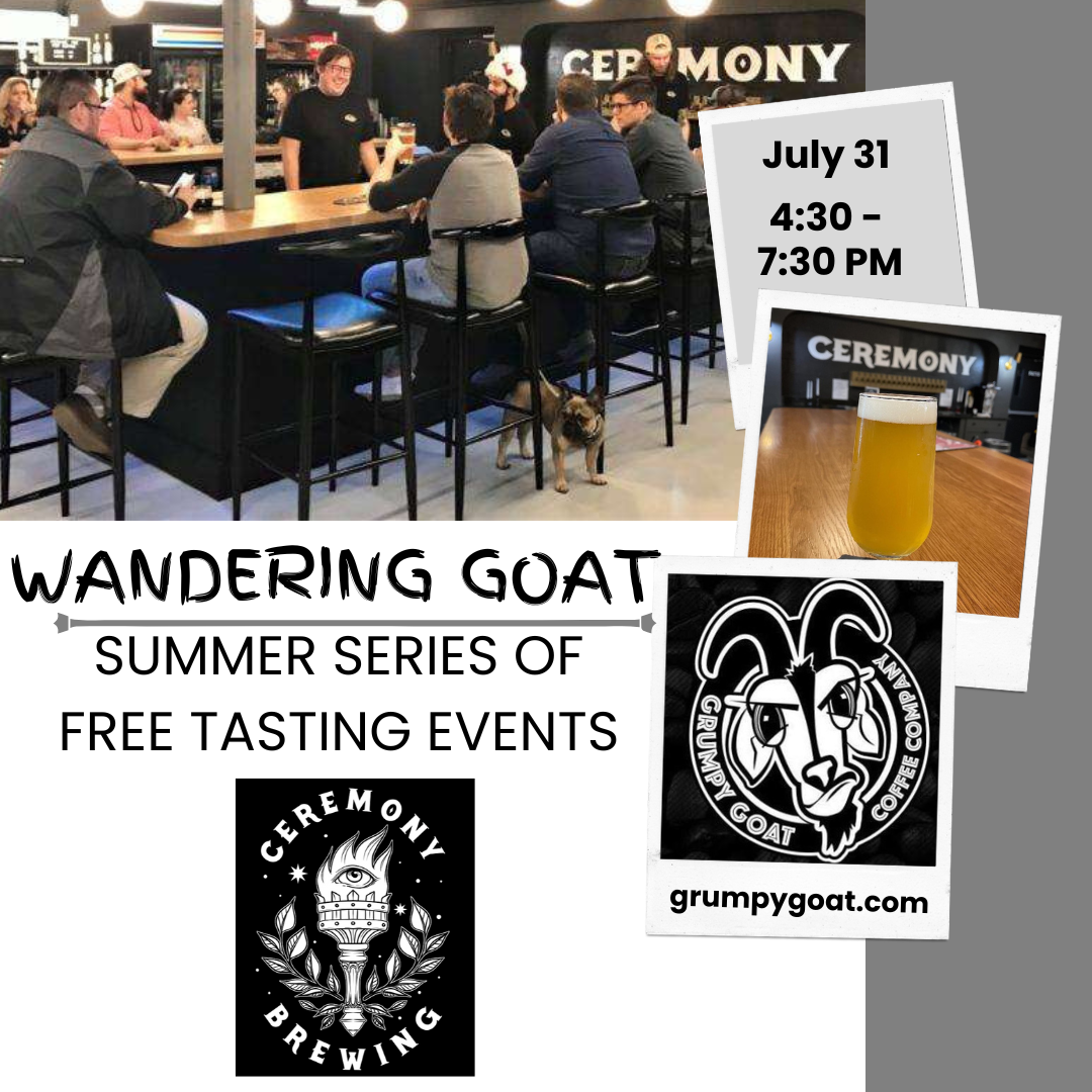 Ceremony Brewing to host next Wandering Goat tasting event