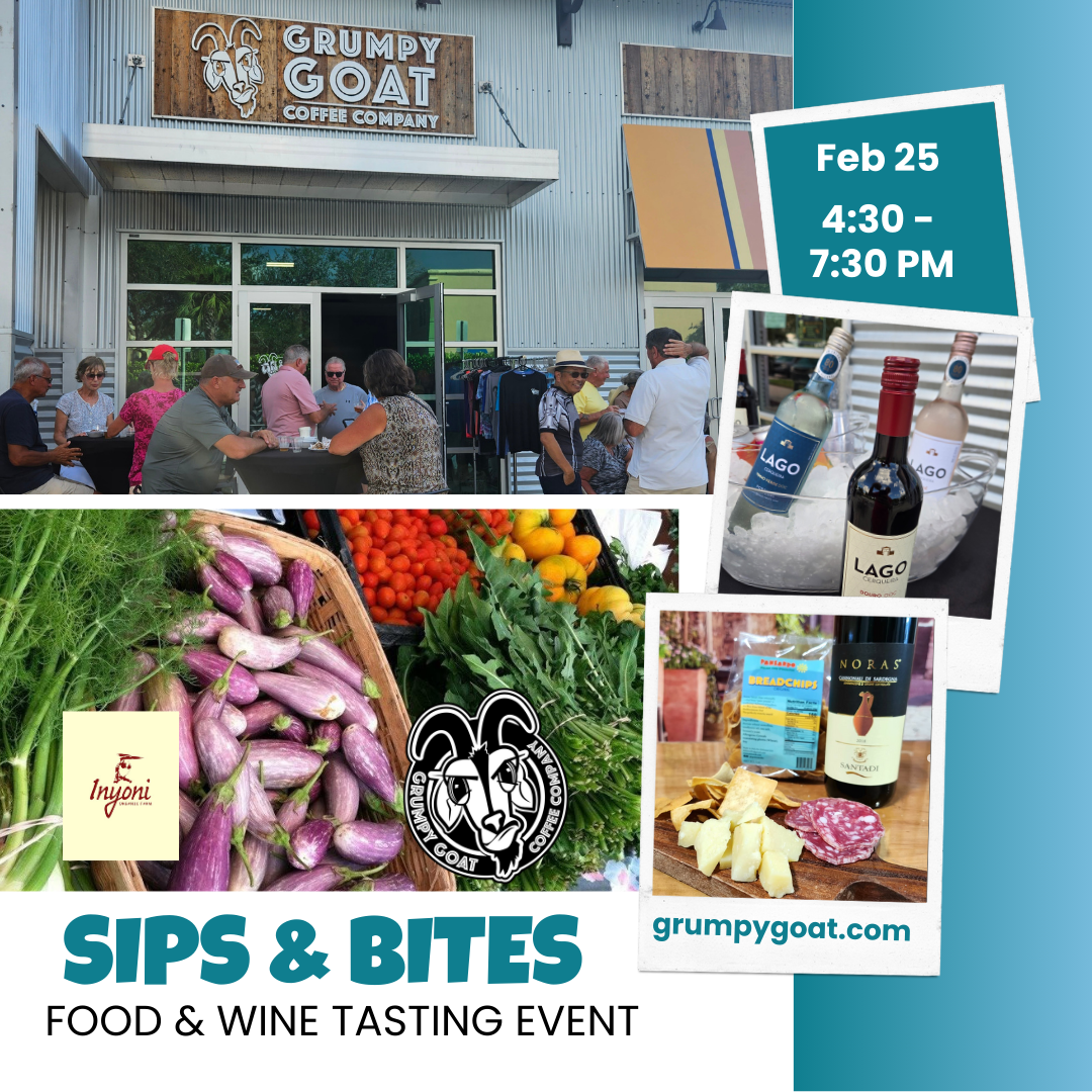 Grumpy Goat Coffee tasting event with Inyoni Organic Farm