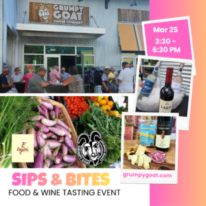 Grumpy Goat tasting event March 25, 2026